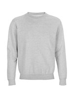 SOL´S Langarm-Sweatshirt aus Baumwolle und Polyester, Black XS, L03814 – Grey Melange