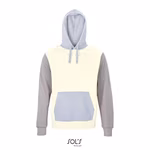 SOL´S Collins Kapuzen-Sweatshirt aus Bio-Baumwolle, Creamy Blue/Creamy White XS, L03818 – Bild 3