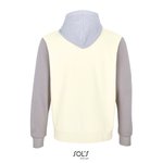 SOL´S Collins Kapuzen-Sweatshirt aus Bio-Baumwolle, Creamy Blue/Creamy White XS, L03818 – Bild 4