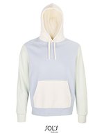 SOL´S Collins Kapuzen-Sweatshirt aus Bio-Baumwolle, Creamy Blue/Creamy White XS, L03818 – Bild 2