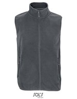 SOL´S Unisex Factor Zipped Fleece Bodywarmer Black XS (L03822) – Charcoal Grey (Solid)