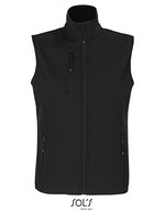SOL´S Softshell Bodywarmer mit Reißverschluss für Damen, Abyss Blue S, L03826 – Black