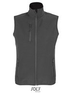 SOL´S Softshell Bodywarmer mit Reißverschluss für Damen, Abyss Blue S, L03826 – Charcoal Grey (Solid)