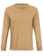 SOL´S Langarm T-Shirt Pioneer aus Bio-Baumwolle, White S, L03982 – Scuro Beige