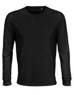 SOL´S Langarm T-Shirt Pioneer aus Bio-Baumwolle, White S, L03982 – Profondo Nero