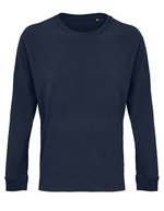 SOL´S Langarm T-Shirt Pioneer aus Bio-Baumwolle, White S, L03982 – Blu navy francese