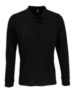 SOL´S Langarm Polycotton Polo mit Ripp-Kragen, White XS, L03983 – Bild 2
