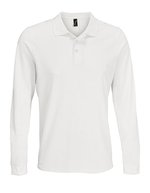 SOL´S Langarm Polycotton Polo mit Ripp-Kragen, White XS, L03983 – White