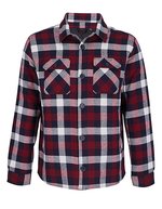 SOL´S Karo-Overshirt "Noah" aus Flanell, Green Empire 0 (XS/S), L03989 – Medium Burgundy