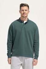SOL´S Polo Kragen Sweatshirt aus Recycling-Baumwolle, Black XS, L03990 – Bild 1