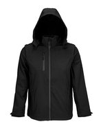 SOL´S 3in1 Softshell-Jacke Falcon mit Fleece – Black