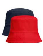 SOL´S Reversible Nylon Bucket Hat aus Recyclingmaterial – French Navy/Bright Red