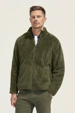 SOL´S Fleece Zip Jacke Finch, recyceltes Material, Army XXS, L04022 – Bild 1