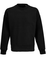 SOL´S Rundhals-Sweatshirt aus Bio-Baumwolle, Oversize – Black