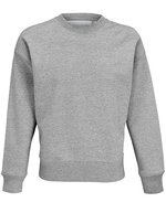 SOL´S Rundhals-Sweatshirt aus Bio-Baumwolle, Oversize – Grey Melange