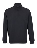 SOL´S 1/4 Zip Sweatshirt Conrad aus Recycling-Polyester, Black XS, L04234 – Bild 2