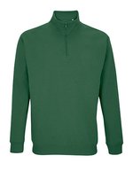 SOL´S 1/4 Zip Sweatshirt Conrad aus Recycling-Polyester, Black XS, L04234 – Bottle Green