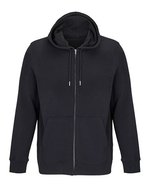 SOL´S Bio-Baumwoll Full-Zip Hoodie Calipso, Black XS, L04237 – Bild 2