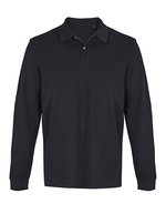 Unisex Pacific Polo Shirt Longsleeve – Black