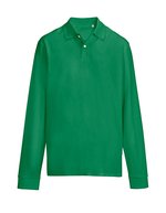 Unisex Pacific Polo Shirt Longsleeve – Kelly Green