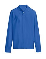 Unisex Pacific Polo Shirt Longsleeve – Royal Blue 241