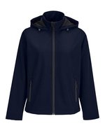 Veste softshell a capuche Race pour femme – Marine francais