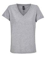 Women´s V-Neck T-Shirt Regent – Gris Melange