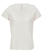 Women´s V-Neck T-Shirt Regent – Blanc casse
