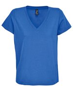 Women´s V-Neck T-Shirt Regent – Bleu royal 241