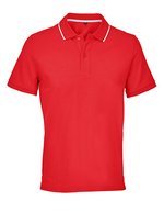 Unisex Polo Shirt Palermo – Bright Red/White
