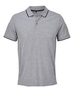 Unisex Polo Shirt Palermo – Grey Melange/French Navy