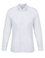 Men´s Poplin Shirt Long Sleeve Bailey – Bianco