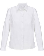 Women´s Poplin Shirt Long Sleeve Bailey – Bianco
