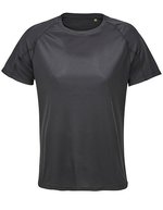 Women´s Raglan Sleeve T-Shirt Vortex – Black