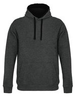 Unisex Hooded Sweatshirt Cameron – Antracite Melange/Nero