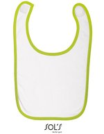 SOL´S Doppellagiges Kinderlätzchen aus Baumwolle, White/Aqua One Size, L116 – Bild 2