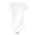 SOL´S Bio Baumwoll Bodysuit mit Druckknopf, White 3-6 Monate, L117 – Bild 4
