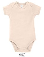 SOL´S Babysuit Bambino mit Druckknopfverschluss, Apple Green 3-6 Monate, L118 – Creamy Rosa