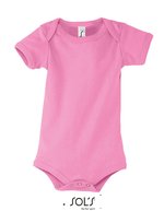 SOL´S Babysuit Bambino mit Druckknopfverschluss, Apple Green 3-6 Monate, L118 – Orchidea Rosa
