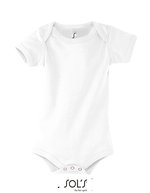 SOL´S Babysuit Bambino mit Druckknopfverschluss, Apple Green 3-6 Monate, L118 – Bianco