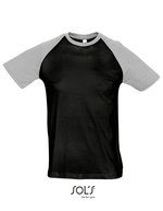 Raglan T-Shirt Funky 150 – Black/Grey Melange