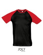 Raglan T-Shirt Funky 150 – Black/Red