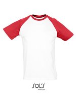 SOL´S Doppellagiges Baby Lätzchen mit Klettverschluss, Black/Grey Melange S, L140 – Bianco/Rosso