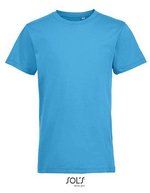 SOL´S Rundhals-T-Shirt Regent Fit für Kinder, White 2 Jahre (86/94), L149K – Aqua