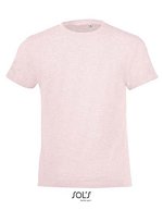 SOL´S Rundhals-T-Shirt Regent Fit für Kinder, White 2 Jahre (86/94), L149K – Heather Pink