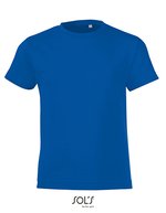 SOL´S Rundhals-T-Shirt Regent Fit für Kinder, White 2 Jahre (86/94), L149K – Royal Blue 241