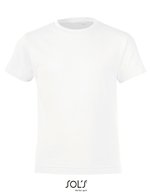 SOL´S Rundhals-T-Shirt Regent Fit für Kinder, White 2 Jahre (86/94), L149K – White