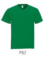 SOL´S V-Neck T-Shirt aus Baumwolle für Kinder, Orange L, L151 – Kelly Green