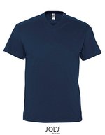 SOL´S V-Neck T-Shirt aus Baumwolle für Kinder, Orange L, L151 – Navy
