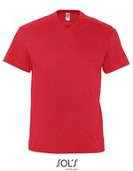 SOL´S V-Neck T-Shirt aus Baumwolle für Kinder, Orange L, L151 – Red